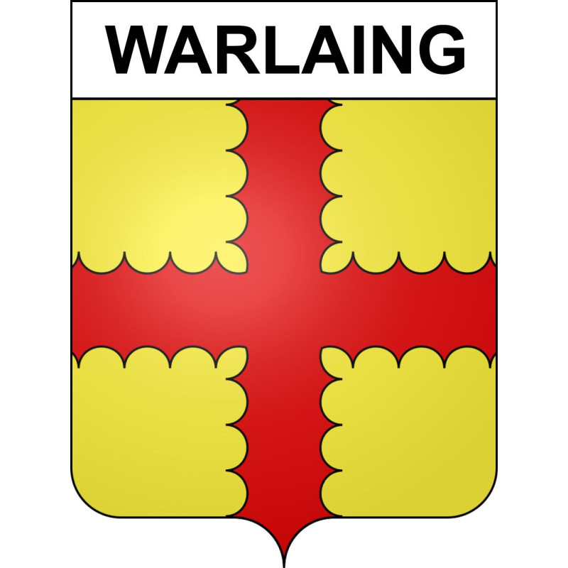 Warlaing Sticker wappen, gelsenkirchen, augsburg, klebender aufkleber