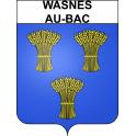 Adesivi stemma Wasnes-au-Bac adesivo