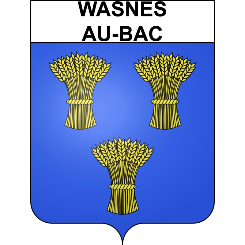 Stickers coat of arms Wasnes-au-Bac adhesive sticker
