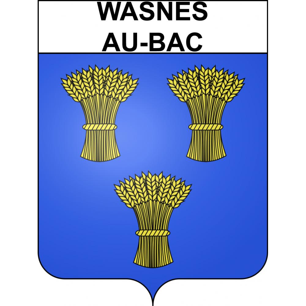 Wasnes-au-Bac 59 ville sticker blason écusson autocollant adhésif