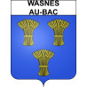 Wasnes-au-Bac Sticker wappen, gelsenkirchen, augsburg, klebender aufkleber