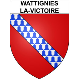 Wattignies-la-Victoire 59 ville sticker blason écusson autocollant adhésif