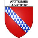 Wattignies-la-Victoire 59 ville sticker blason écusson autocollant adhésif