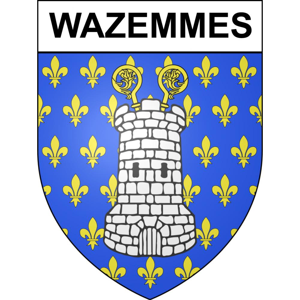 Wazemmes 59 ville sticker blason écusson autocollant adhésif