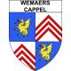 Stickers coat of arms Wemaers-Cappel adhesive sticker