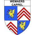 Wemaers-Cappel 59 ville sticker blason écusson autocollant adhésif