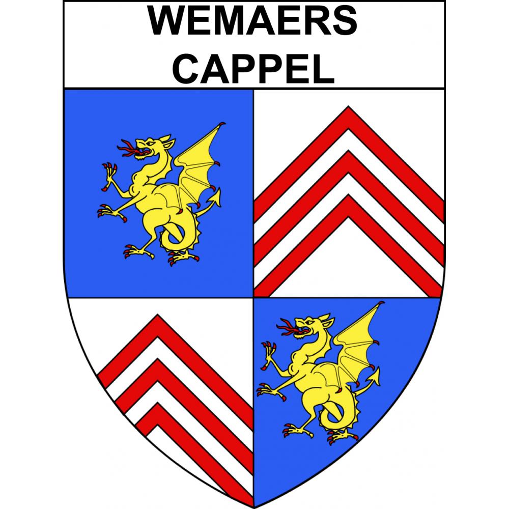Stickers coat of arms Wemaers-Cappel adhesive sticker