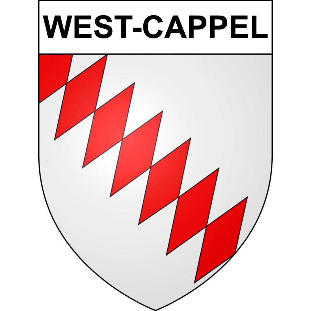 West-Cappel Sticker wappen, gelsenkirchen, augsburg, klebender aufkleber