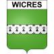 Wicres 59 ville sticker blason écusson autocollant adhésif