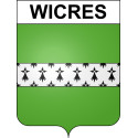 Wicres Sticker wappen, gelsenkirchen, augsburg, klebender aufkleber