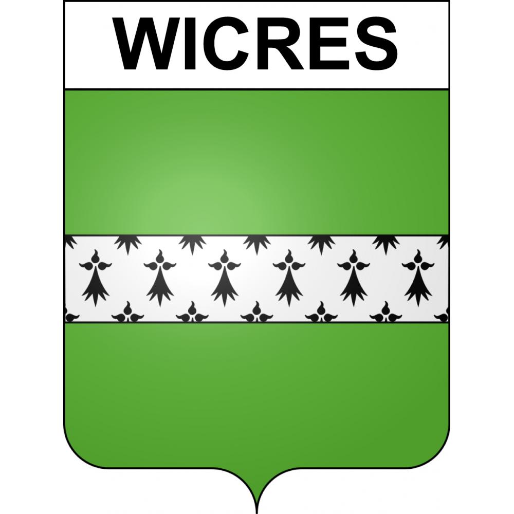 Stickers coat of arms Wicres adhesive sticker