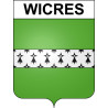 Pegatinas escudo de armas de Wicres adhesivo de la etiqueta engomada