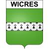 Stickers coat of arms Wicres adhesive sticker