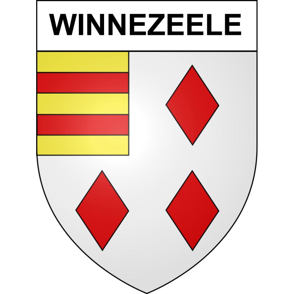 Winnezeele Sticker wappen, gelsenkirchen, augsburg, klebender aufkleber
