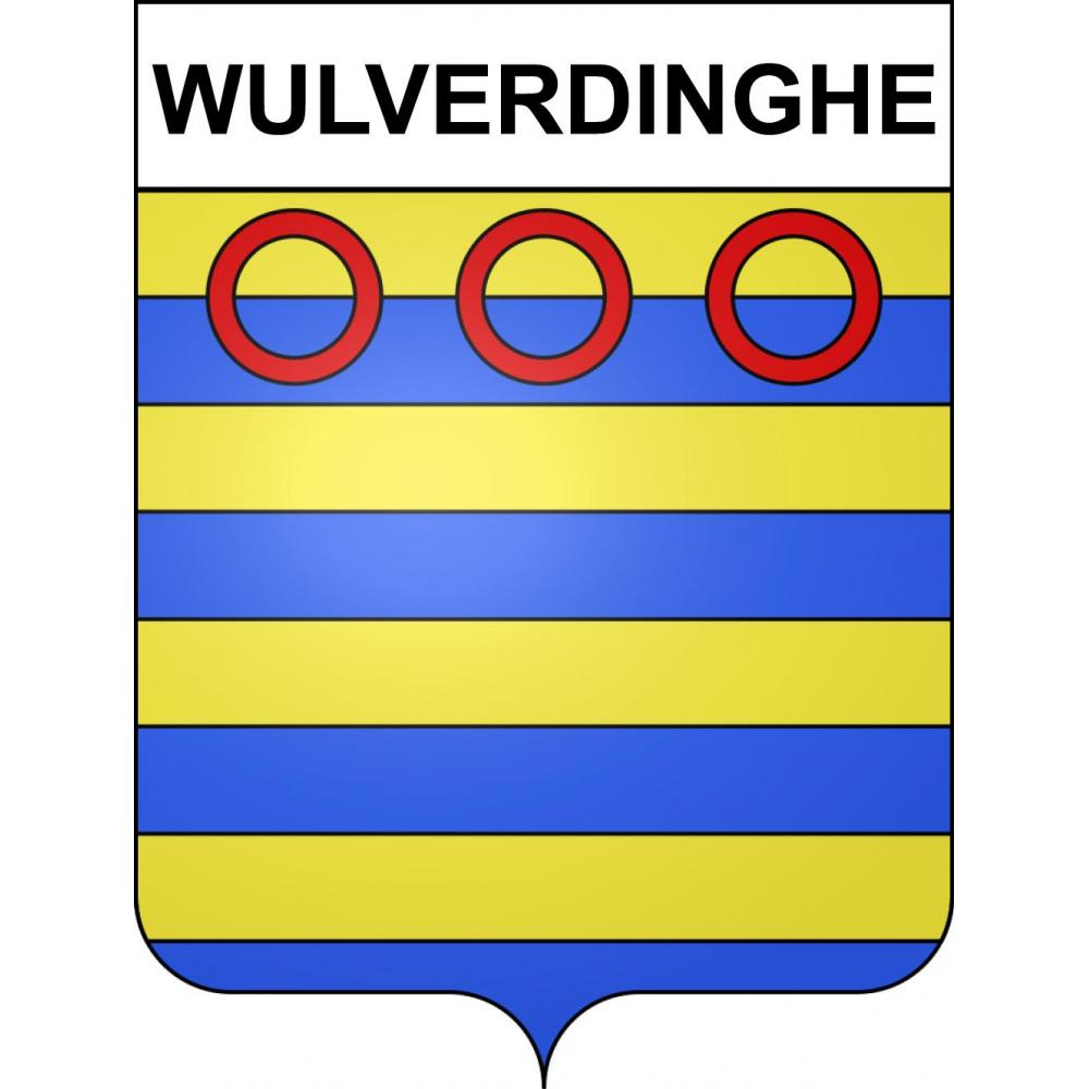 Wulverdinghe 59 ville sticker blason écusson autocollant adhésif