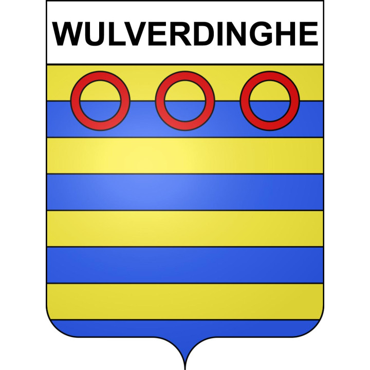 Wulverdinghe Sticker wappen, gelsenkirchen, augsburg, klebender aufkleber