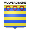Pegatinas escudo de armas de Wulverdinghe adhesivo de la etiqueta engomada
