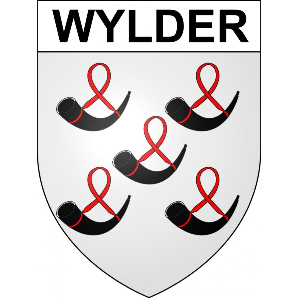 Pegatinas escudo de armas de Wylder adhesivo de la etiqueta engomada