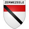 Pegatinas escudo de armas de Zermezeele adhesivo de la etiqueta engomada