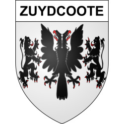 Zuydcoote Sticker wappen, gelsenkirchen, augsburg, klebender aufkleber