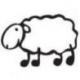 sheep basque sticker car