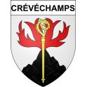 Crévéchamps 54 ville sticker blason écusson autocollant adhésif