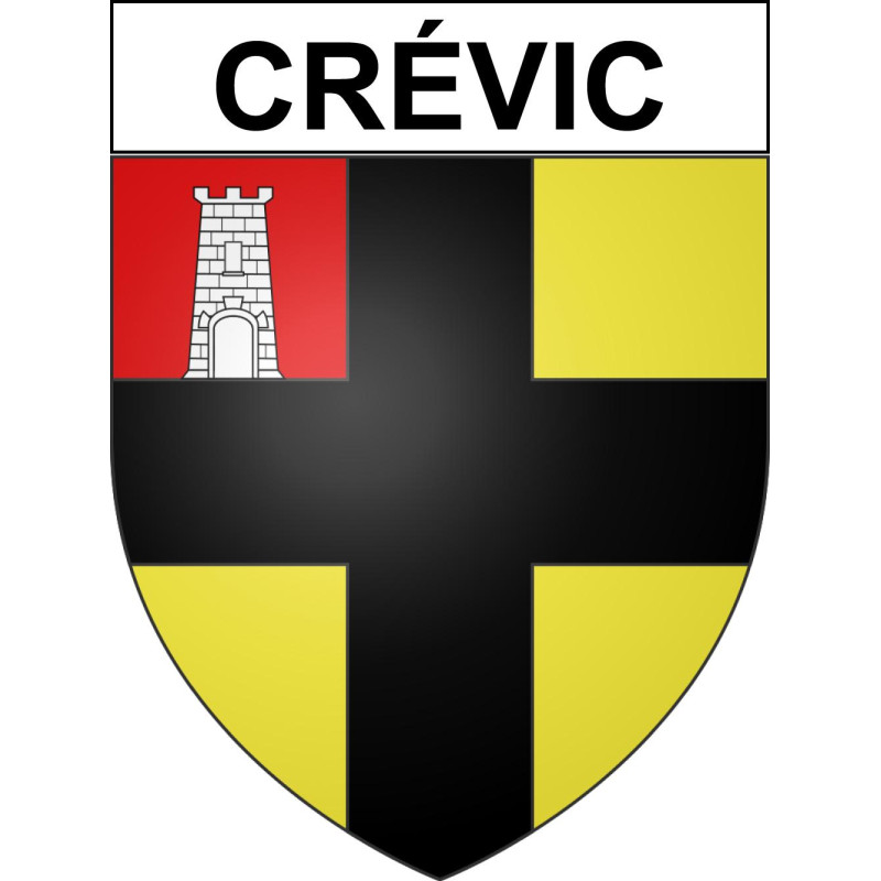 Crévic 54 ville sticker blason écusson autocollant adhésif