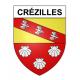 Crézilles 54 ville sticker blason écusson autocollant adhésif