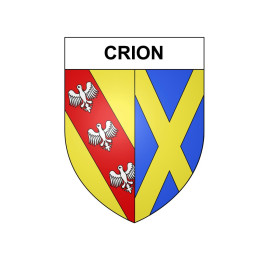 Crion 54 ville sticker blason écusson autocollant adhésif
