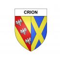 Crion 54 ville sticker blason écusson autocollant adhésif