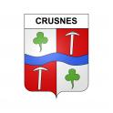 Crusnes Sticker wappen, gelsenkirchen, augsburg, klebender aufkleber
