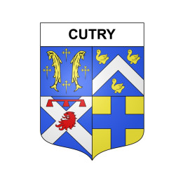 Stickers coat of arms Cutry adhesive sticker