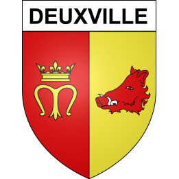 Deuxville Sticker wappen, gelsenkirchen, augsburg, klebender aufkleber