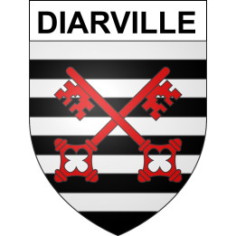 Pegatinas escudo de armas de Diarville adhesivo de la etiqueta engomada