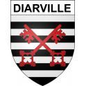 Diarville 54 ville sticker blason écusson autocollant adhésif