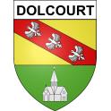Dolcourt 54 ville sticker blason écusson autocollant adhésif