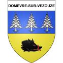Pegatinas escudo de armas de Domèvre-sur-Vezouze adhesivo de la etiqueta engomada
