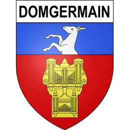 Domgermain Sticker wappen, gelsenkirchen, augsburg, klebender aufkleber