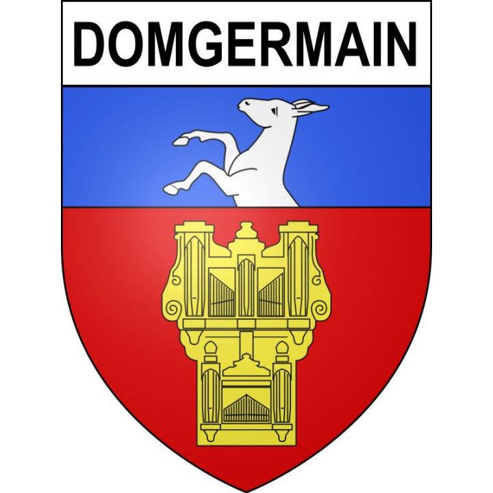 Domgermain 54 ville sticker blason écusson autocollant adhésif