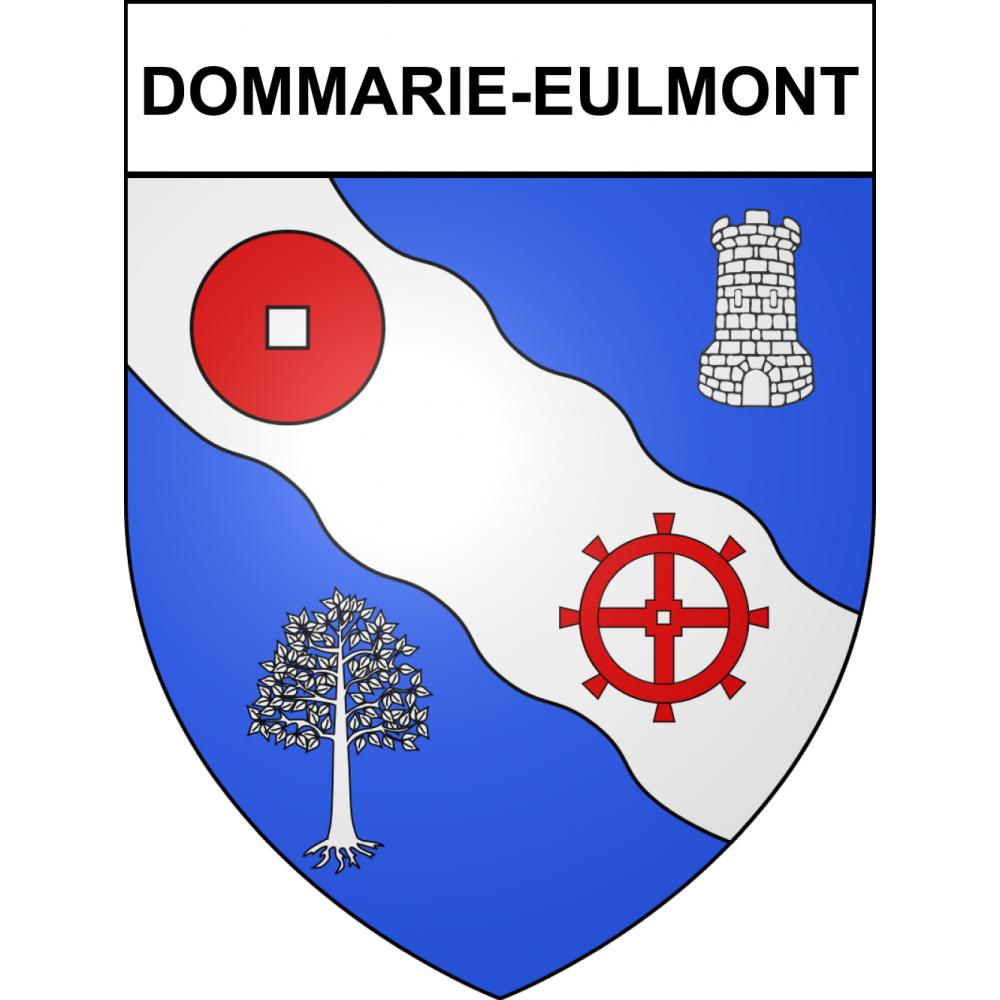 Pegatinas escudo de armas de Dommarie-Eulmont adhesivo de la etiqueta engomada