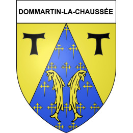 Dommartin-la-Chaussée Sticker wappen, gelsenkirchen, augsburg, klebender aufkleber