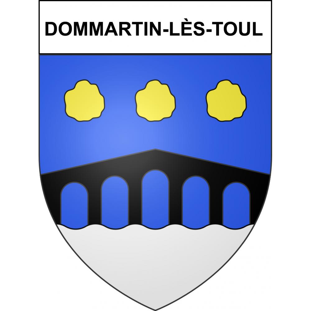 Dommartin-lès-Toul 54 ville sticker blason écusson autocollant adhésif