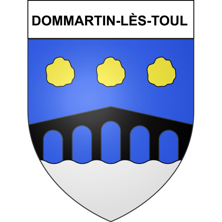 Dommartin-lès-Toul Sticker wappen, gelsenkirchen, augsburg, klebender aufkleber