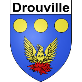 Drouville Sticker wappen, gelsenkirchen, augsburg, klebender aufkleber