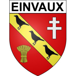 Einvaux 54 ville sticker blason écusson autocollant adhésif