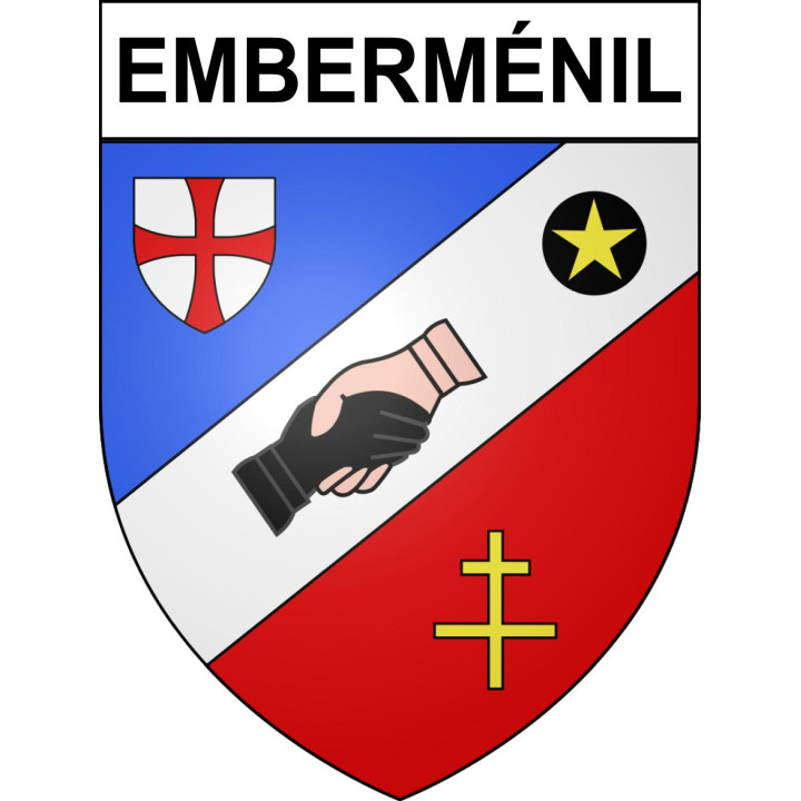 Emberménil 54 ville sticker blason écusson autocollant adhésif