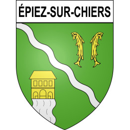 Pegatinas escudo de armas de Épiez-sur-Chiers adhesivo de la etiqueta engomada