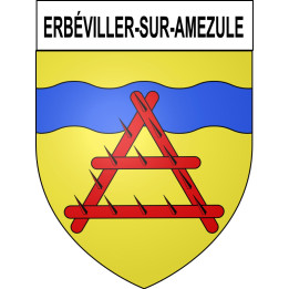 Erbéviller-sur-Amezule 54 ville sticker blason écusson autocollant adhésif