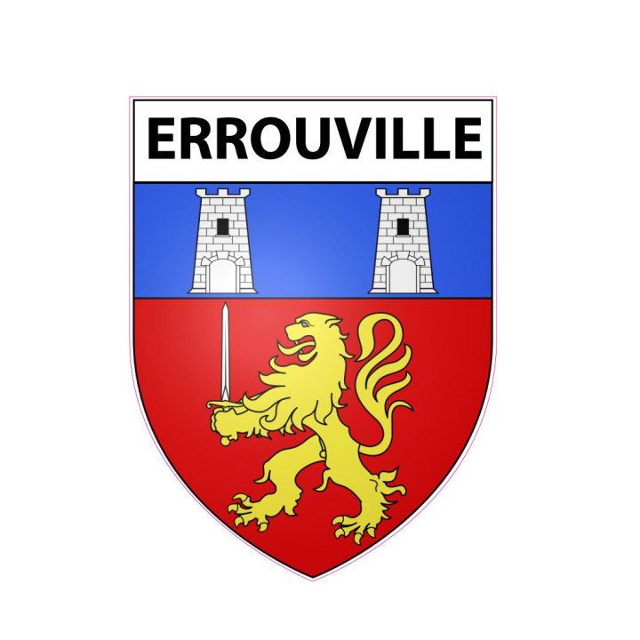 Stickers coat of arms Errouville adhesive sticker