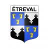 Stickers coat of arms Étreval adhesive sticker